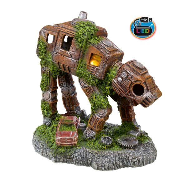 Junk Robot LED - akvariedekoration