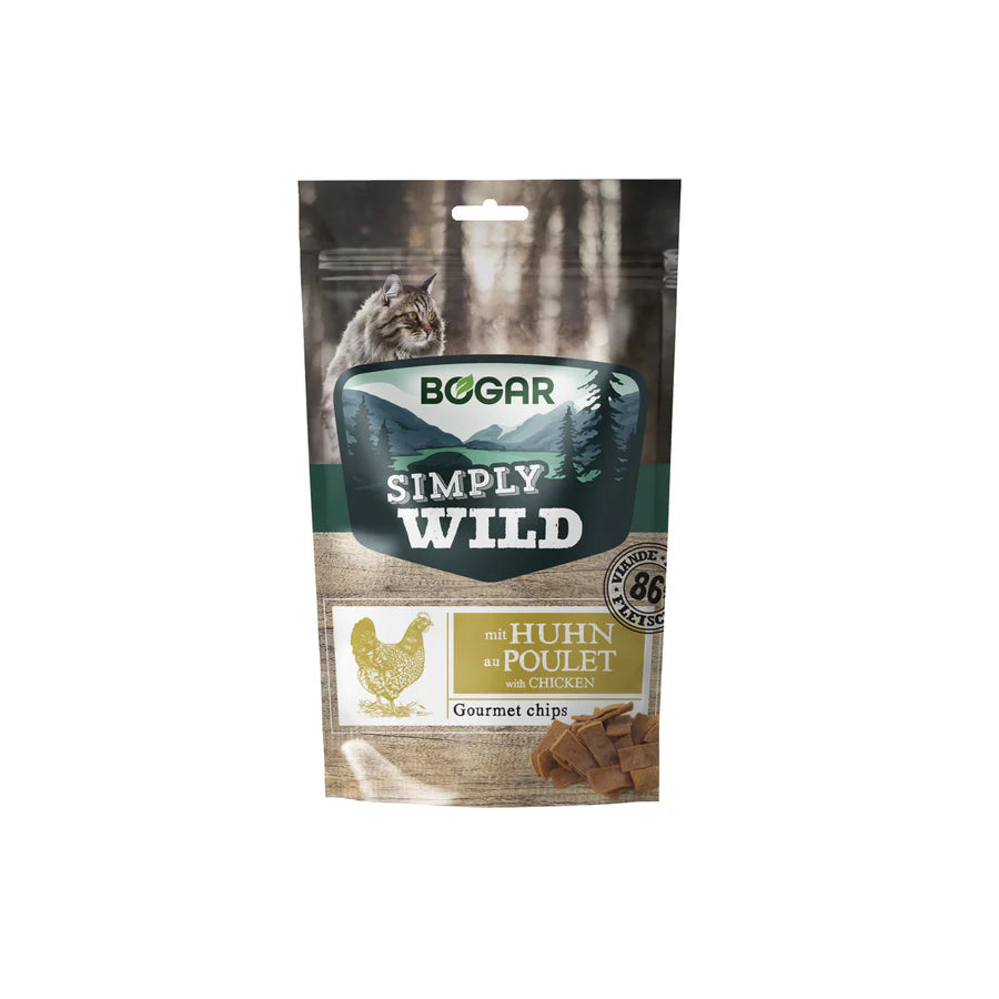 Simply Wild Gourmet Chips m Kylling, 50g