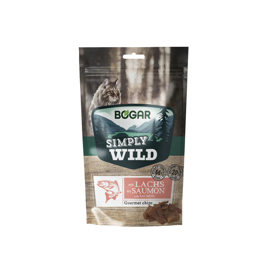 Simply Wild Gourmet Chips m. laks, 50g