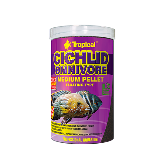 Tropical Cichlid Omnivore Pellets, 1000 ml
