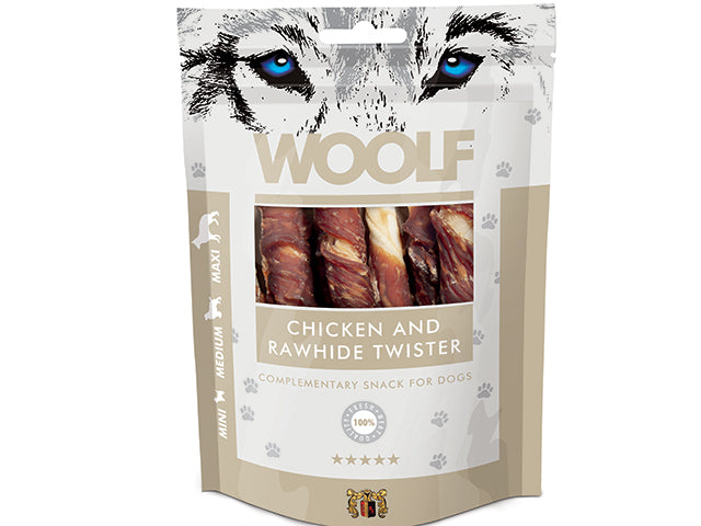 Woolf Chicken & Rawhide Twister, 100 g