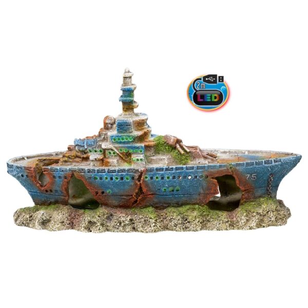 Shipwreck LED - akvariedekoration