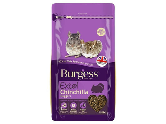 Burgess Excel Chinchilla Nuggets Mint, 1,5 kg