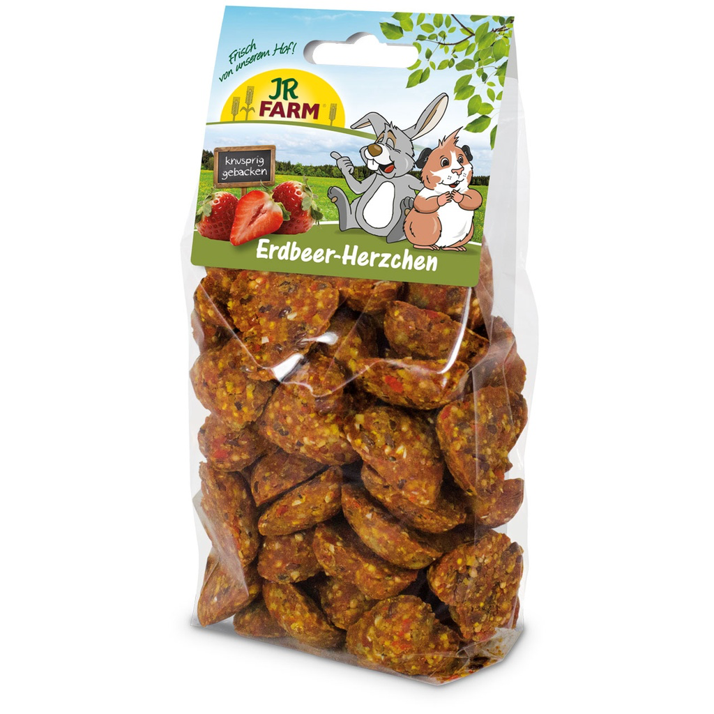 JR Farm Jordbærhjerter, 150 g