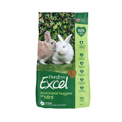 Burgess Excel Adult Rabbit Nuggets Mint