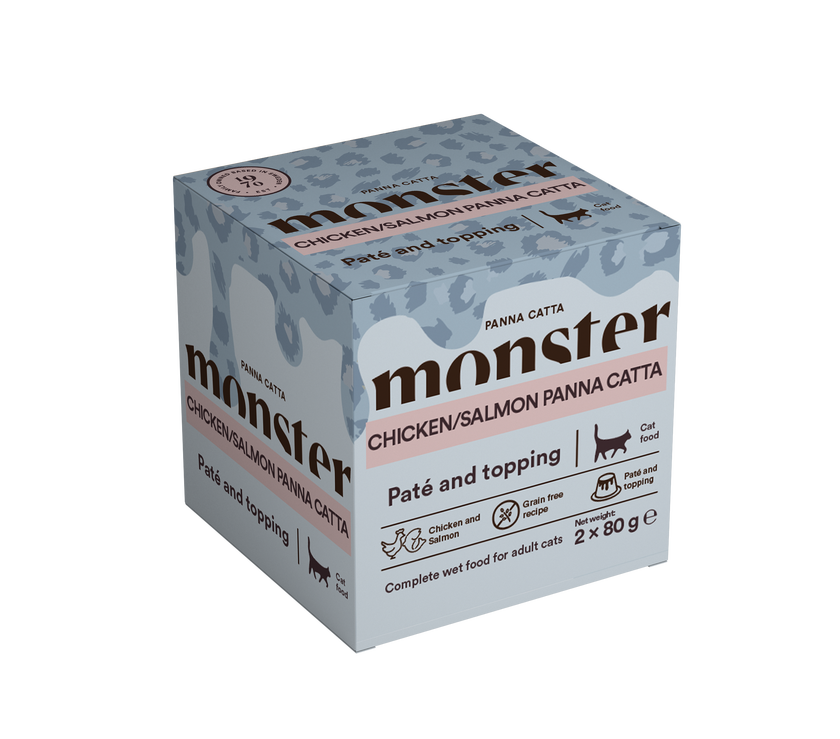 Monster Panna Catta kylling/laks, 2x80g