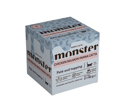 Monster Panna Catta kylling/laks, 2x80g