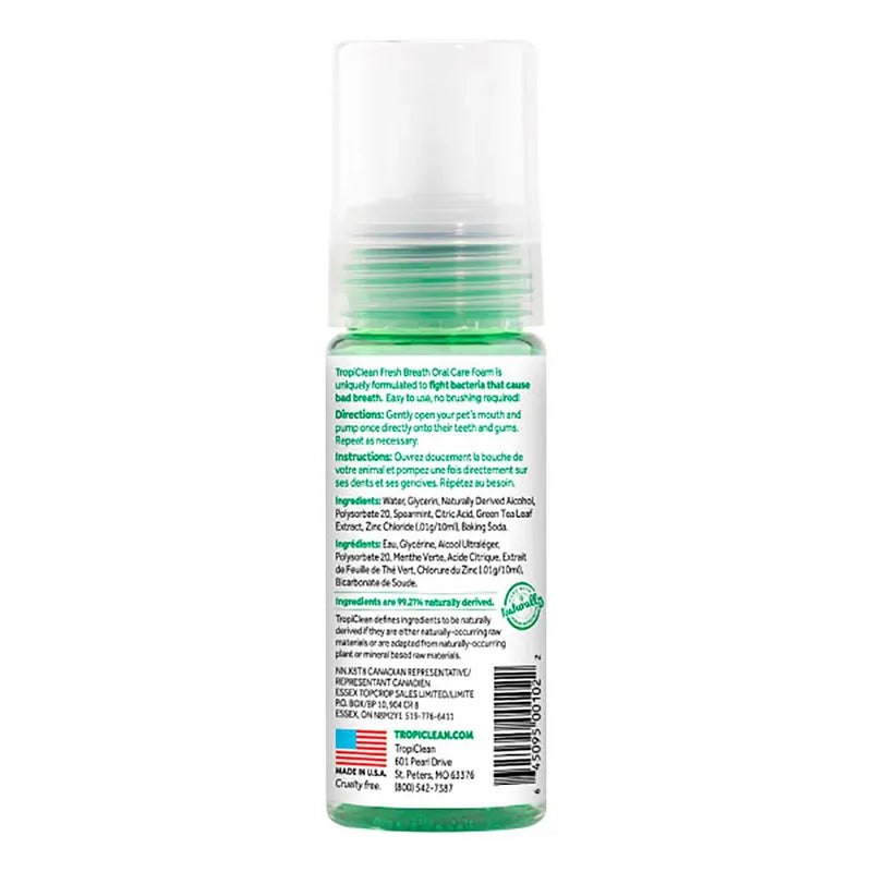 TropiClean Oral Care Foam, 133 ml