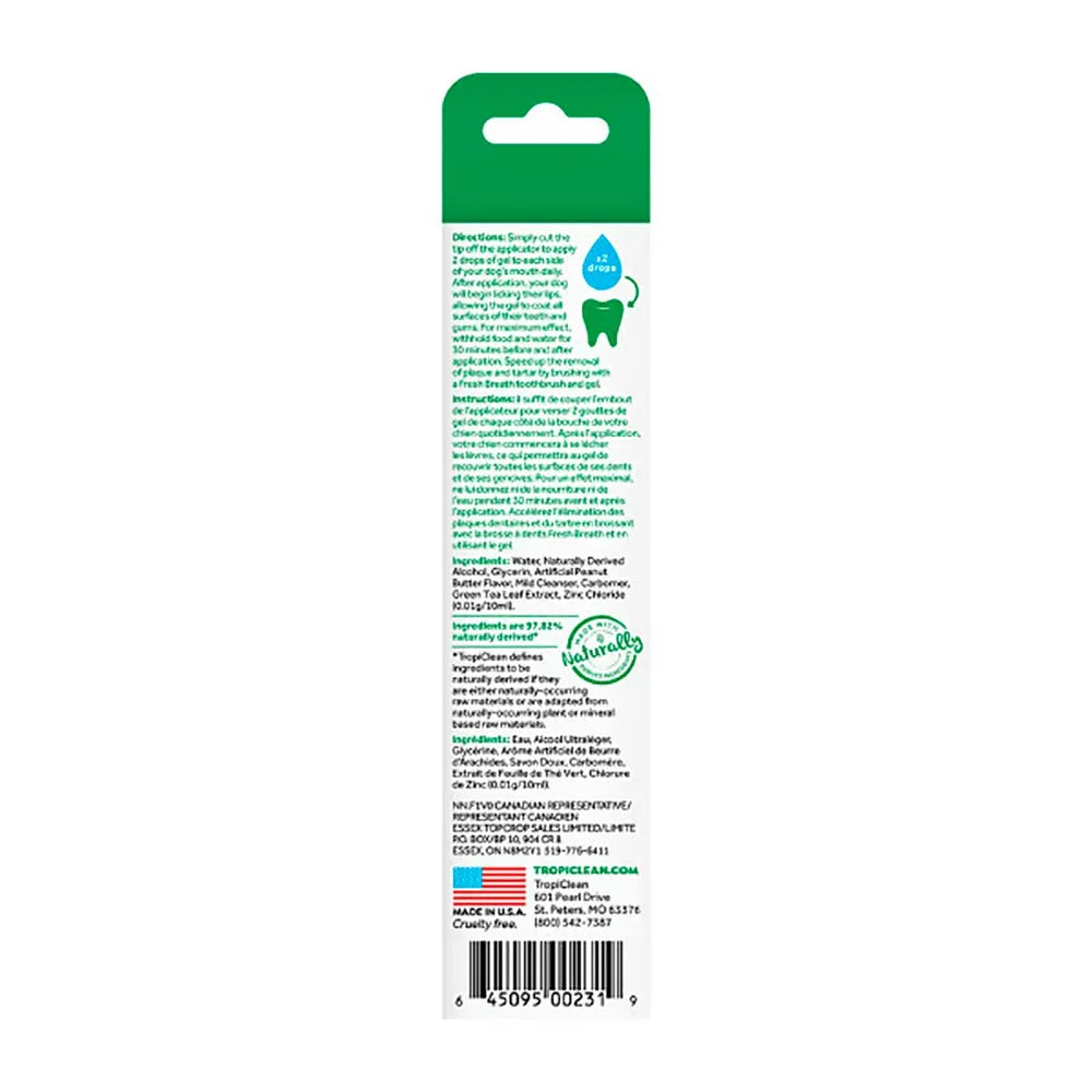 TropiClean Clean Teeth Gel, Peanutbutter, 59 ml