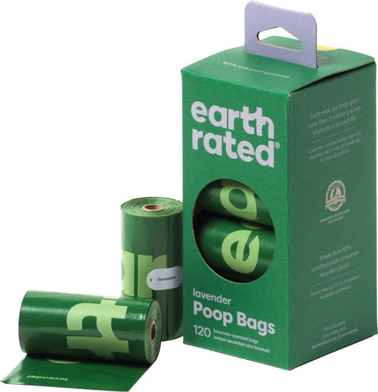 Earth Rated høm høm poser, lavendel, 120 poser