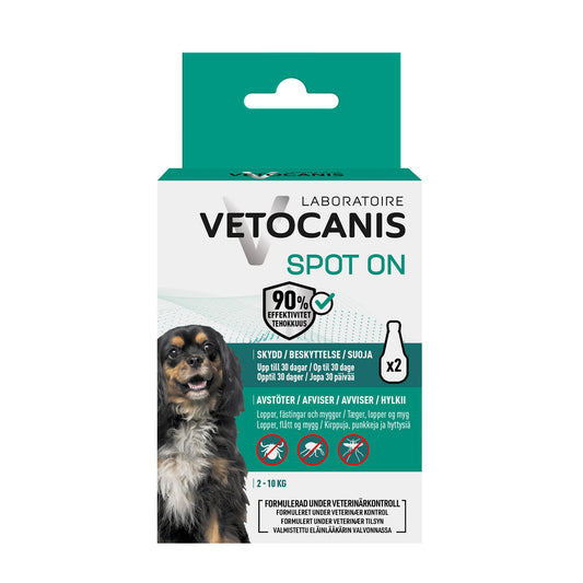Vetocanis Anti-parasit Spot-on hund, Small