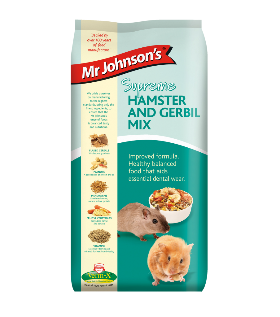 Mr. Johnsons Supreme Hamster and Gerbil Mix, 900 g