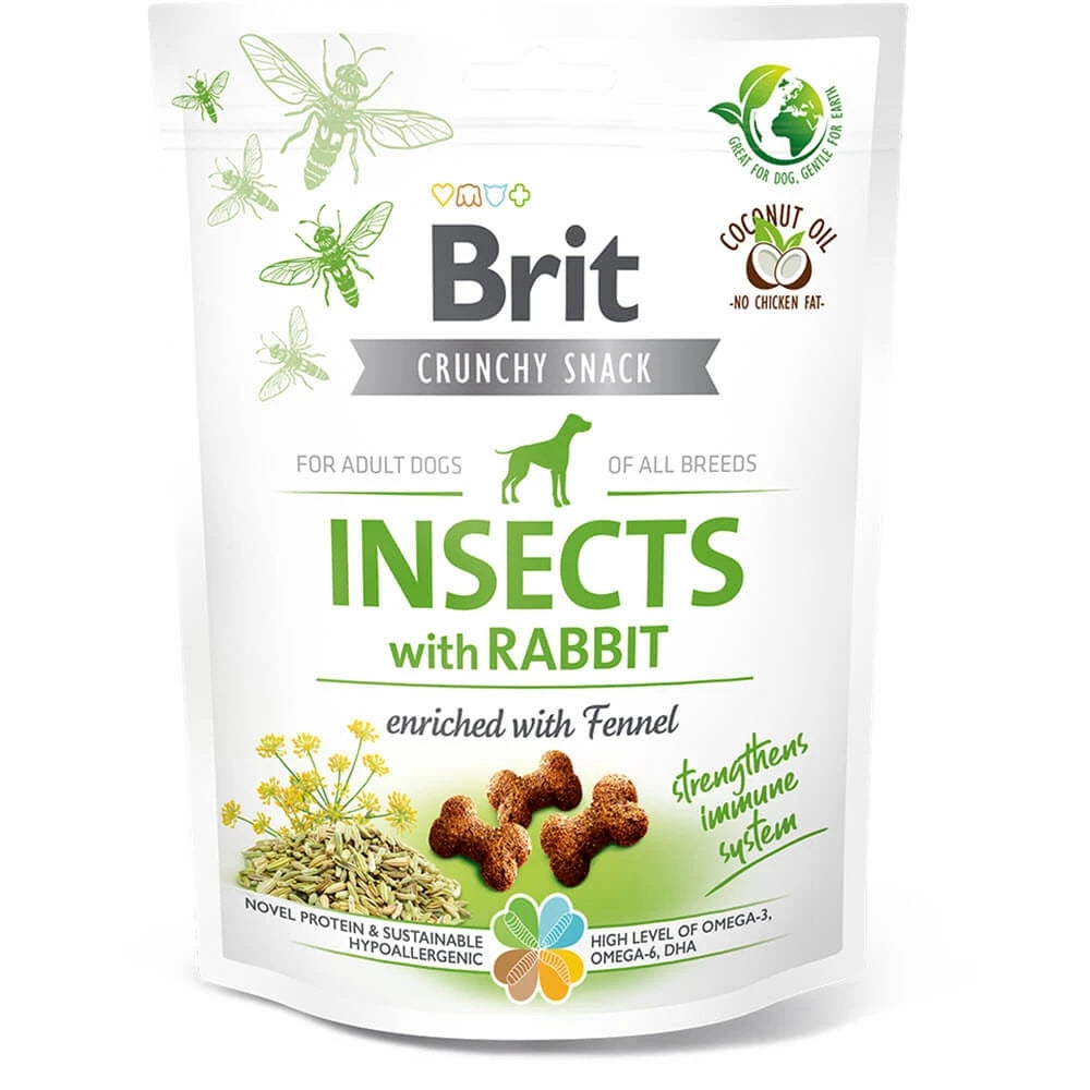 Brit Care Crunchy Cracker Insects with Rabbit, 200 g