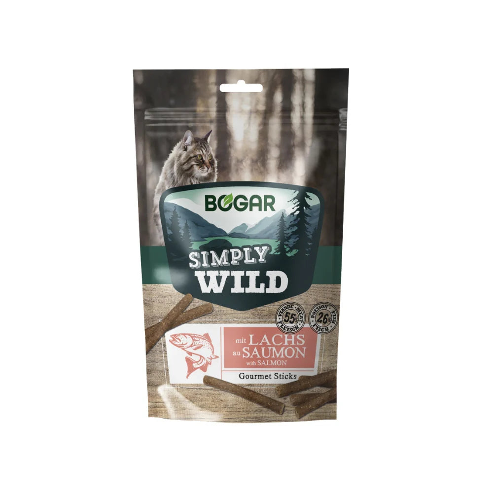 Simply Wild Gourmet Sticks m. Laks, 50g
