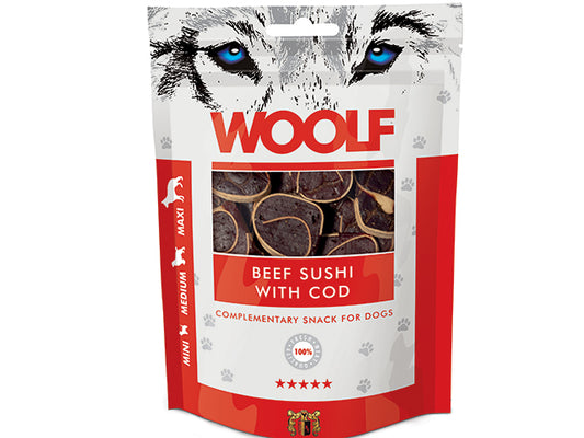 Woolf Beef Sushi with Cod, 100 g