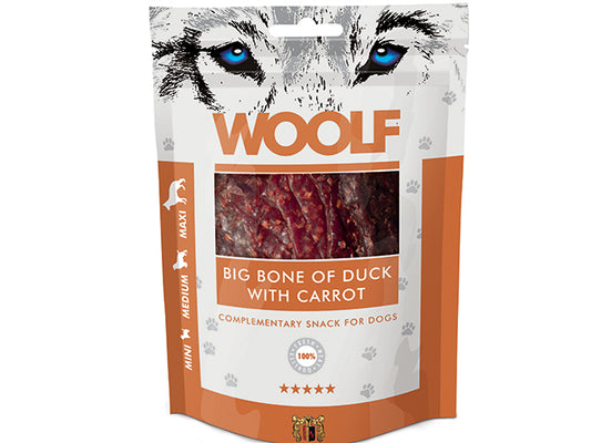 Woolf Big Bone Of Duck With Carrot, 100 g