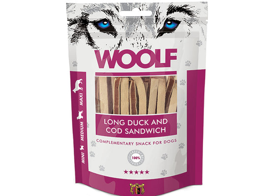 Woolf Long Duck and Cod Sandwich, 100 g